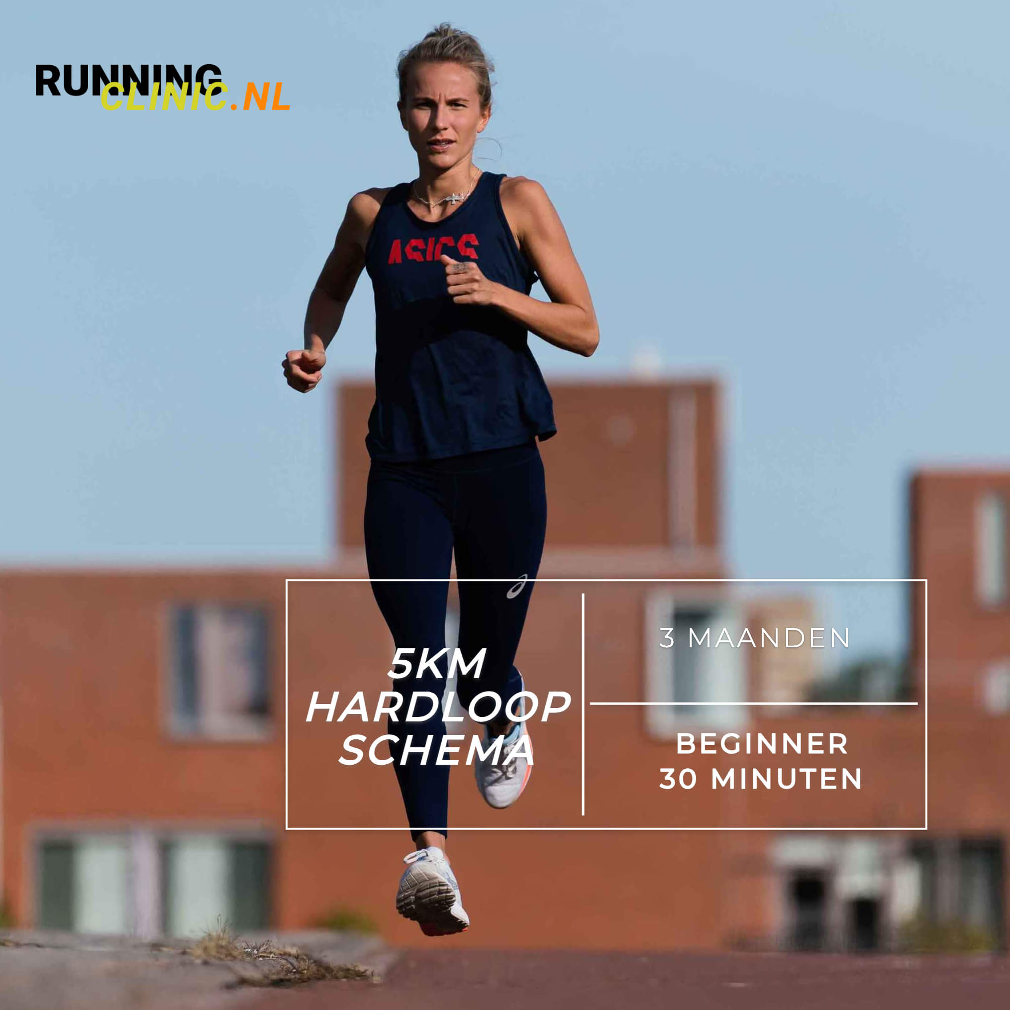 Productfoto-5km-3maanden-Beginner 30min | Sarah Lahti | Runningclinic.nl